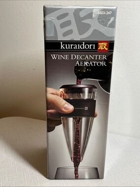 Kuraidori Wine Decanter Aerator - includes stand and filter and box
New